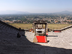 The Theatre in the Sanctuary of Fortuna Primigenia in ancient Praeneste / modern Palestrina, June 2012