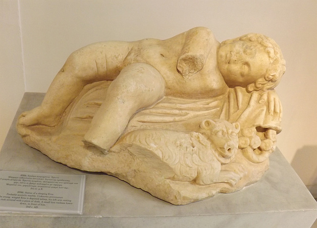 Sleeping Eros in the National Archaeological Museum of Athens, May 2014