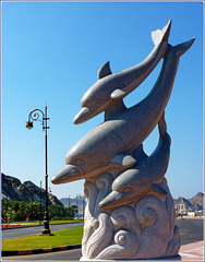 Oman - Mutrah : una scultura marina sulla lunga passeggiata nel golfo