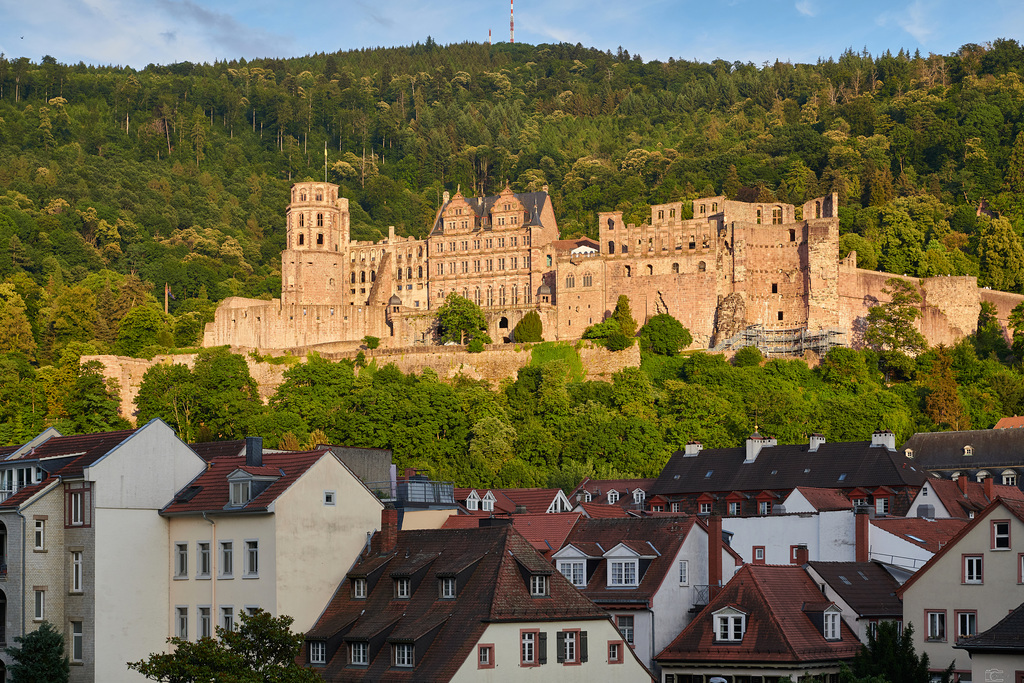 Heidelberger Schloß in der Abendsonne