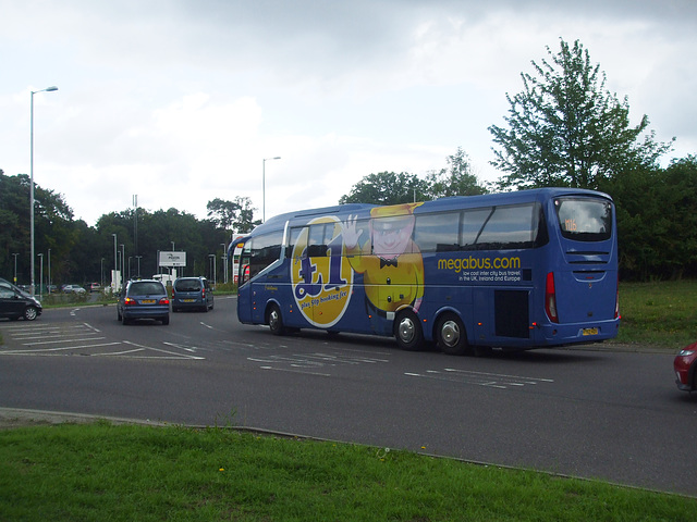 DSCF9130 Freestones Coaches (Megabus contractor) YT62 HZX on the A11 at Barton Mills - 5 Aug 2017