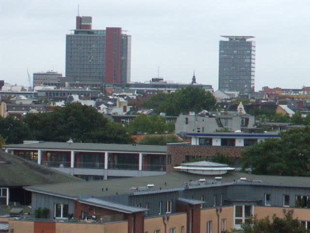 Blick über Hamburg St. Pauli Richtung Süden