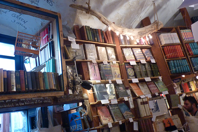 Libreria en Oia, isla de Santorini