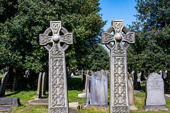 Celtic crosses, Flaybrick memorial gardens.