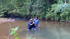 Baptizing my grandson