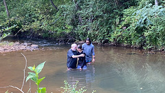 Baptizing my grandson