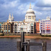 UK - London - Blick über die Themse Richtung St. Paul's