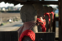 Red wool scarf
