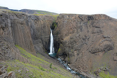 Iceland, Litlanesfoss Waterfall