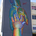 Hands mural, by Mário Gomes.