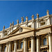 Detail from the top of the St. Peter's Basilica, Rome...