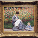Camille Monet and Child in the Artist's Garden at Argenteuil by Monet in the Boston Museum of Fine Arts, January 2018