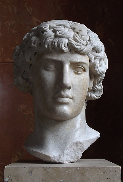 Antinoos as Dionysos in the Louvre, June 2014