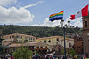 Flags Flying In The Plaza De Armas
