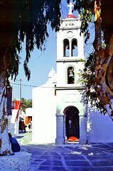 Eine Kirche in Mykonos (Stadt). ©UdoSm
