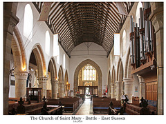 St Mary's Battle interior view to west 5 6 2018