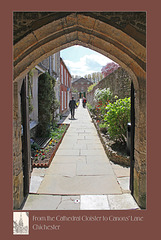 Cloisters to Canons Lane Chichester 13 4 2011