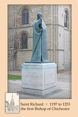 Saint Richard's statue - Chichester Cathedral - Sussex - 12.4.2011