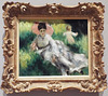 Woman with a Parasol and a Child on a Sunlit Hillside by Renoir in the Boston Museum of Fine Arts, January 2018