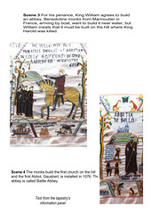 St Mary's The Battle tapestry story panels 3 & 4