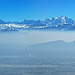 Le Mt. Blanc & Genève dans la brume