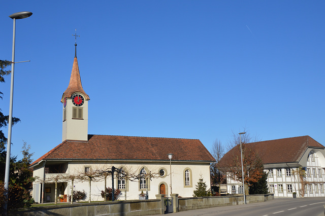 Reformierte-Kirche in Kappelen Werdt Schweiz
