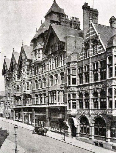 The BoroughClub (Demolished) and Former Jessop's Department Store, King Street, Nottingham c1890