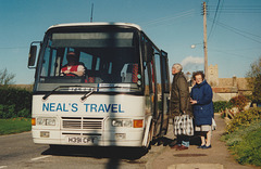 Neal’s Travel of Isleham H391 CFT in Barton Mills – Nov 1994 (245-18)