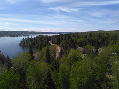 Le lac Bouchette vu de haut (1)