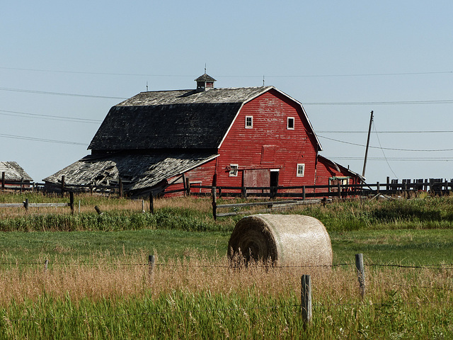 An old red barn