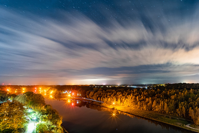 Night over Kiel Canal