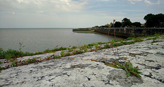 Sea barrier, Saint-Martin-de-Ré, Île de Ré France
