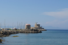 The Island of Rhodes, Agios Nikolaos Fortress on the Mandraki Port Breakwater