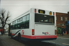First Eastern Counties 362 (V362 DVG) in Bury St. Edmunds – 13 Nov 1999
