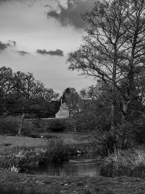 A rural scene on the River Wey