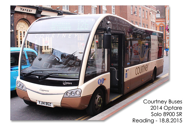 Courtney Buses 2014 OPTARE SOLO 8900 SR - Reading - 18.8.2015
