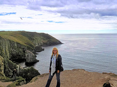 Above the cliffs of OLD HEAD, Kinsale