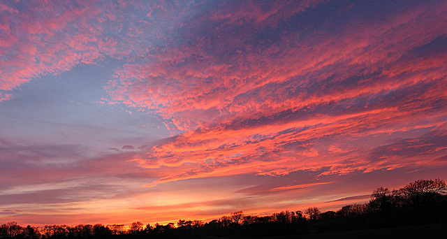 Big Yorkshire sky sunset