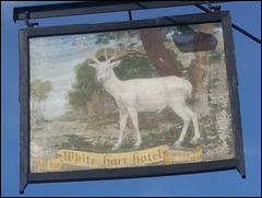 White Hart pub sign