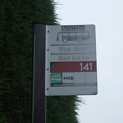 DSCF5101 Bus stop in Blidworth - 10 Sep 2016