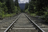 Bahnstrecke auf dem Weg zum Brandywine Fall (© Buelipix)