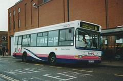 First Eastern Counties 357 (V357 DVG) in Bury St. Edmunds – 13 Nov 1999