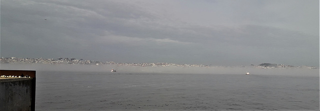Low fog over River Tagus.