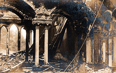 Rushpool Hall, North Yorkshire after the fire of  20th February 1904