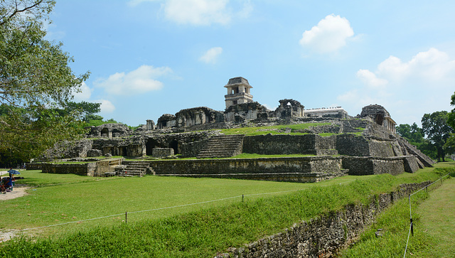 Mexico, Palenque, The Palace from the South