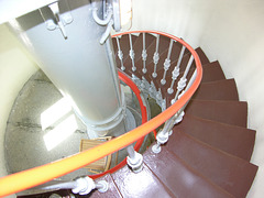 Treppe im Leuchtturm Warnemünde