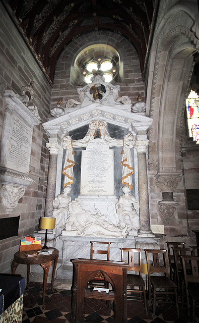 Memorial To Thomas Vernon, St Mary The Virgin's Church, Hanbury, Worcestershire