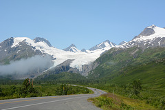 Alaska, View of Chugach Mountains from Richardson Highway
