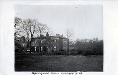 Springwood Hall, Huddersfield, West Yorkshire (Demolished c1971)