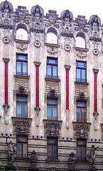 LV - Riga - Jugendstil-Fassade